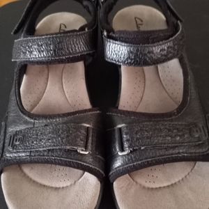 Women's Clark's Black Morse Tour Sandals 11M